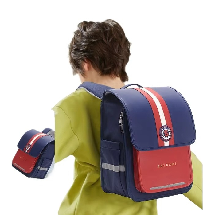 Luxury Japanese Bags Brands - 新作ファッションスクールバッグ、男の子向け高級ブランド、子供用バックパック、和風デザイン、女の子向け、学生用、本入れ、子供用、大容量、小学校用バッグ。