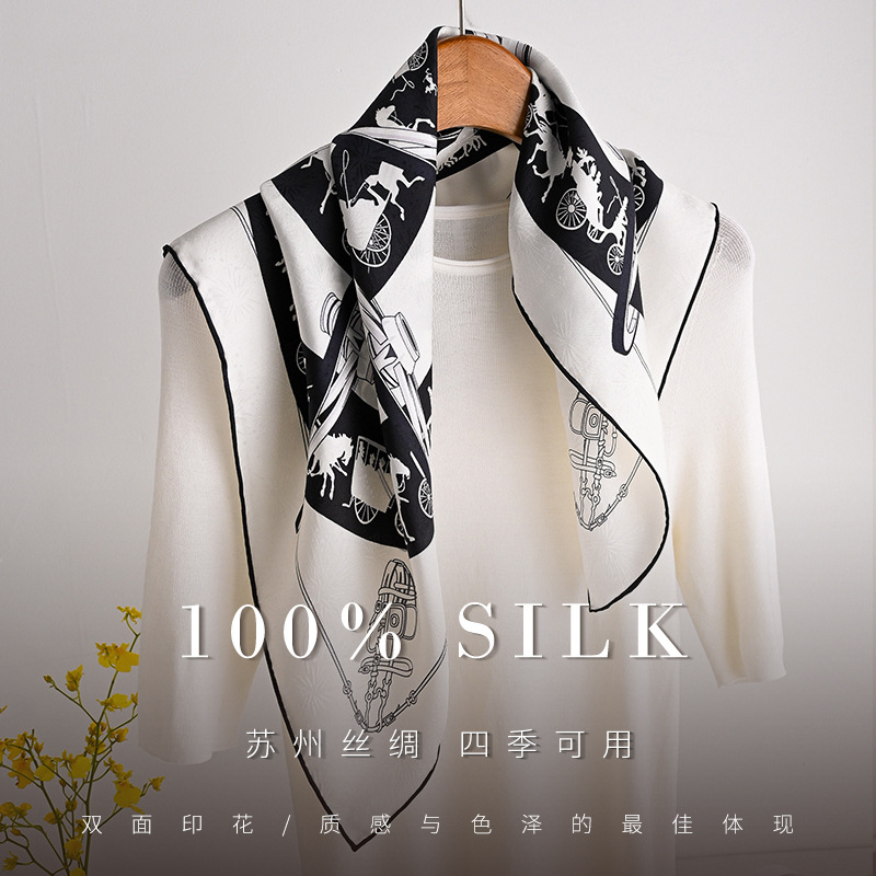 高級100%純粋マルベリーシルクスクエアスカーフ70cmクラ - Luxury Bags China のレビューと価格