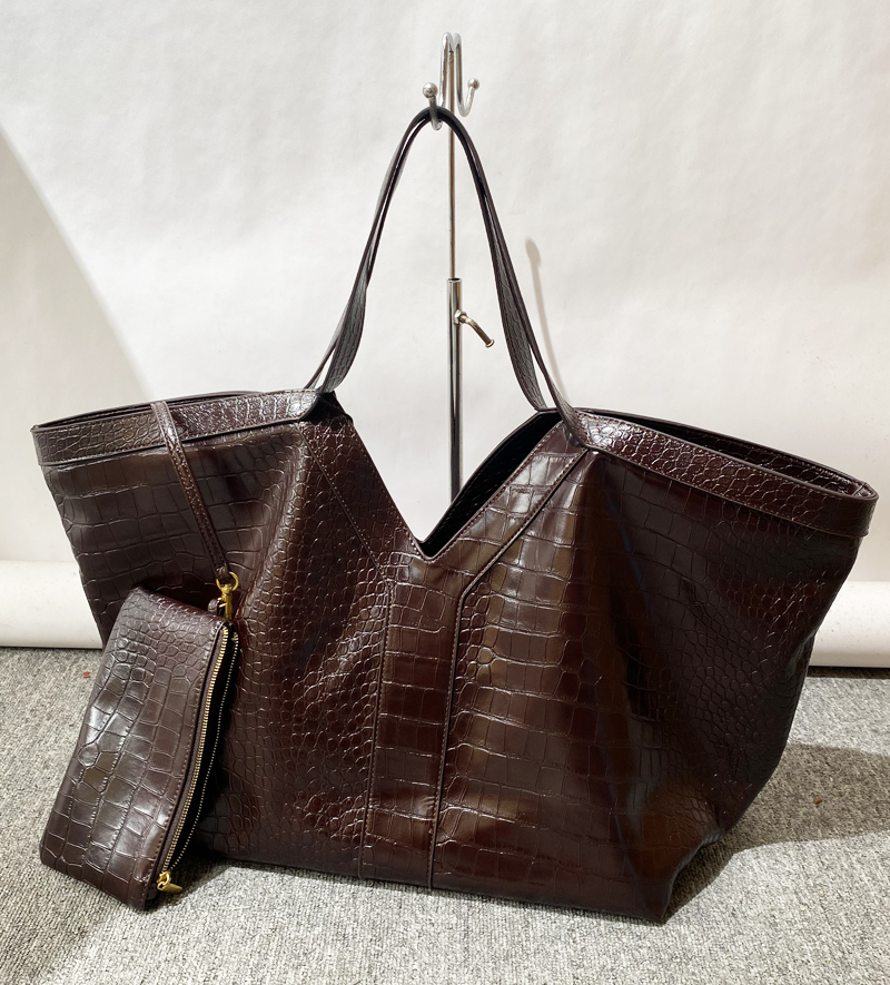 特大サイズのクロコダイル柄トートバッグ レディース 高級デザ - Luxury Bags Tote のレビューと価格