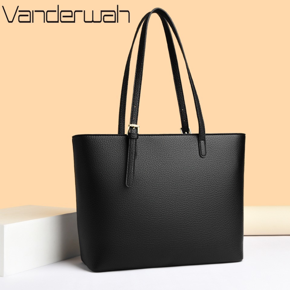 ソリッドカラーの女性のショルダーバッグソフトレザーハンドバッ - Luxury Bags Tote のレビューと価格