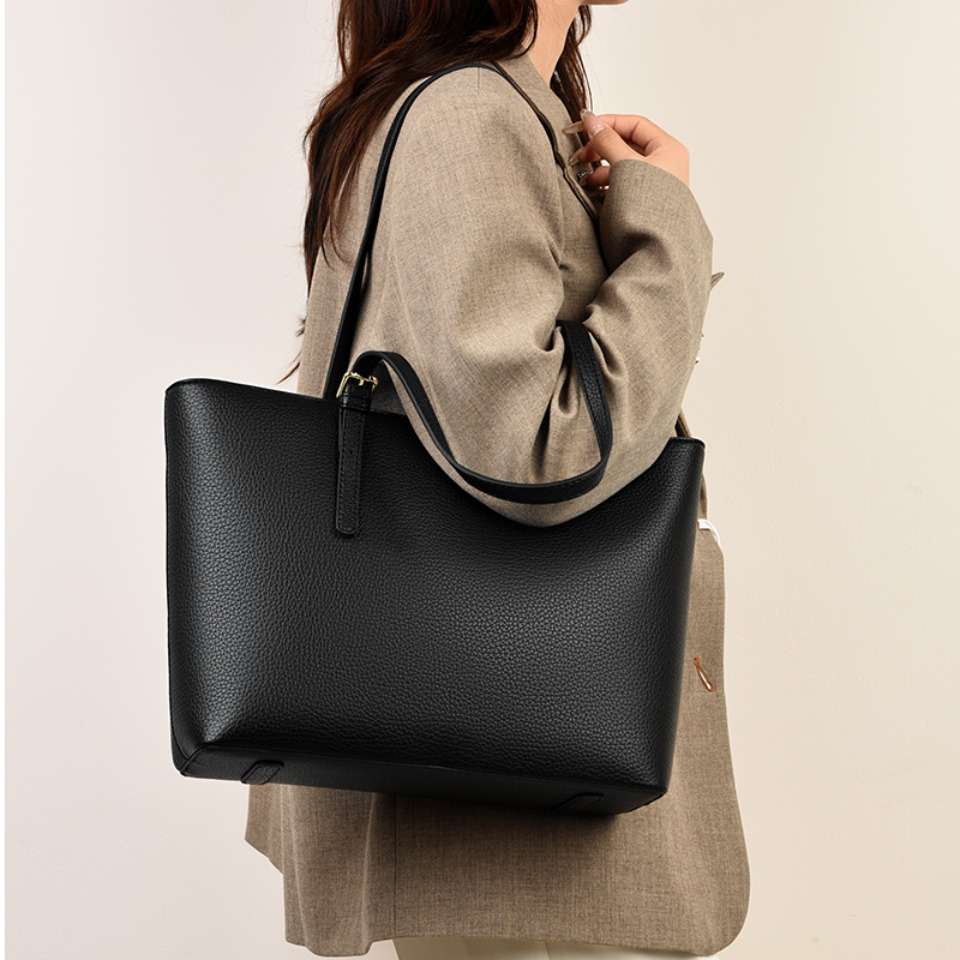 ソリッドカラーの女性のショルダーバッグソフトレザーハンドバッ - Luxury Bags Tote のレビューと価格